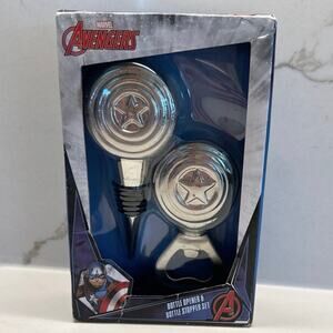 Marvel Avengers Captain America Bottle Opener & Bottle Stopper Set